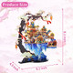 Microworld 3D Metal Puzzle, Peach Blossom Source Architecture Metal Model Kits, Diy Brain Teaser Challenge 3D Puzzles For Adults, Art Craft Buliding Home Decor