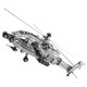 Microworld 3D Metal Puzzle Military Model Kits, Apache Helicopter Airplane Models Kits To Build For Kids Boys Teens Men, Diy Toys Brain Teaser Puzzles, 3D Puzzle Model Kits Creative Birthday S, 567 Pcs