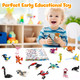 Moontoy 24 Pack Party Favors For Kids, 3-In-1 Mini Animals Building Blocks Sets For Easter, Birthday, Goodie Bag Stuffers, Classroom Prizes For Boys Girls Ages 3-12