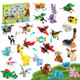 Nomisurit 24 Pack Party Favors For Kids, 72 Kinds Of Animals Building Block Sets, Small Building Bricks Toy For Goodie Bags Stuffer Classroom Prizes, Christmas Birthday For Boys Girls Ages 6-12