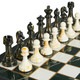 Oumoda 15" Large Chess Set For Adults- Weighted Acrylic Pieces Including Extra 2 Queens, 3.5" King W/Leather Base, Portable Folding Marbling Wooden Chess Board - Travel/Family Game & Elegant Oumoda 15" Large Chess Set For Adults- Weighted Acrylic Pieces Including Extra 2 Queens, 3.5" King W/Leather Base, Portable Folding Marbling Wooden Chess Board - Travel/Family Game & Elegant