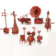 Pumboom 6-In-1 3D Puzzles Music Instrument Set For Adults/Kids With Piano, Gramophone, Drum-Kit, Cello, Erhu, And Pipa, For Wooden Decorations, Wood Craft Jigsaw Puzzle For 6 Age Up