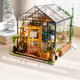 Robotime Diy Miniature House Kit (Cathy'S Flower House) & 3D Puzzle Wooden Flower Model Kit Robotime Diy Miniature House Kit (Cathy'S Flower House) & 3D Puzzle Wooden Flower Model Kit