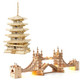 Robotime 3D Puzzle Wooden Craft Kits For Adults Diy Construction Model Kit Tower Bridge & Five-Storied Pagoda Robotime 3D Puzzle Wooden Craft Kits For Adults Diy Construction Model Kit Tower Bridge & Five-Storied Pagoda