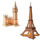 Robotime 3D Wooden Puzzle Diy Model Building Kit Big Ben Tg507 & Eiffel Tower Tgl01 Robotime 3D Wooden Puzzle Diy Model Building Kit Big Ben Tg507 & Eiffel Tower Tgl01
