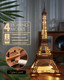 Rolife 3D Wooden Puzzles For Adults, Large Eiffel Tower Set-Led Model Building Sets, Paris Architecture Kits As Home Decor Ideas For Women And Men.
