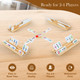 Soopotay 4 Player Games, Mexican Train Dominoes Set With Numbers, 4 Wooden Racks, 91 Tiles, Portable Case, D12 Dominos Set For Adults, Board Game For Adults, Easter Basket Stuffers, Easter S For Men Women