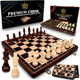 Tamran Magnetic Wooden Chess Board Game Set - 15 Inches Chess Sets For Adults And Kids, Foldable Chess Board Game, Handmade Portable Travel Chess Game, Chess Set For Begginers And Pros (Walnut Color) Tamran Magnetic Wooden Chess Board Game Set - 15 Inches Chess Sets For Adults And Kids, Foldable Chess Board Game, Handmade Portable Travel Chess Game, Chess Set For Begginers And Pros (Walnut Color)
