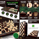 Tamran Magnetic Wooden Chess Board Game Set - 15 Inches Chess Sets For Adults And Kids, Foldable Chess Board Game, Handmade Portable Travel Chess Game, Chess Set For Begginers And Pros (Walnut Color) Tamran Magnetic Wooden Chess Board Game Set - 15 Inches Chess Sets For Adults And Kids, Foldable Chess Board Game, Handmade Portable Travel Chess Game, Chess Set For Begginers And Pros (Walnut Color)