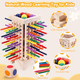 Timissu Montessori Wooden Board Games For Kids 42 Colorful Stacking Wooden Sticks Dice Game Fine Motor Skills Montessori Toys For 3 4 5 6 Year Old Girl Boy Educational Learning Ages 4-8 Timissu Montessori Wooden Board Games For Kids 42 Colorful Stacking Wooden Sticks Dice Game Fine Motor Skills Montessori Toys For 3 4 5 6 Year Old Girl Boy Educational Learning Ages 4-8