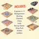 Toysmith Neato Time To Play 8-In-1 Wooden Board Game Set – Chess, Checkers, Backgammon, Bowling, Sling Puck, Snakes And Ladders, Racing – Classic Family Game For Kids & Adults – Great For Game Night & Travel Toysmith Neato Time To Play 8-In-1 Wooden Board Game Set – Chess, Checkers, Backgammon, Bowling, Sling Puck, Snakes And Ladders, Racing – Classic Family Game For Kids & Adults – Great For Game Night & Travel