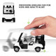 Toyvian 2Pcs Kids Mini Golf Cart Toy Golf Cart Cake Toppers Mini Diecast Alloy Golf Model Pullback Action Toy For Golfcart Birthday Decoration Golf Theme Party Supplies (White)