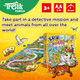 Trefl Spy Guy Animals Junior Cooperative Detective Game, Family Board Game, Meet The Animals, Huge Cartoon Board, For Adults And Children Aged 3 And Over