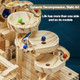 Tucraew Wooden Marble Run Electric Motorized, Electric Model Kit Marble Run Brain Teaser Wooden Puzzles Building Toy, 3D Wooden Puzzles For Adults And Kids To Build