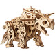 Ugears Wooden 3D Puzzle - Triceratops Dinosaur Diy Craft Kit For Adults - Mechanical Model Kit - 400 Pcs