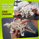 Ugears Wooden 3D Puzzles For Adults - Stegosaurus Models Dinosaur Building Kit Adult Craft Kits - Mechanical Dinosaur Puzzle Model Kit For Assembly - Diy Kits For Adults Dinosaur S - 305 Pcs Ugears Wooden 3D Puzzles For Adults - Stegosaurus Models Dinosaur Building Kit Adult Craft Kits - Mechanical Dinosaur Puzzle Model Kit For Assembly - Diy Kits For Adults Dinosaur S - 305 Pcs