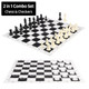 Unimoly Chess Set 20" Portable Chess & Checkers Set, Foldable Silicone Chessboard Game With Plastic Weighted Chess Pieces & Storage Bag, 2 In 1 Travel Board Games For Kids And Adults Unimoly Chess Set 20" Portable Chess & Checkers Set, Foldable Silicone Chessboard Game With Plastic Weighted Chess Pieces & Storage Bag, 2 In 1 Travel Board Games For Kids And Adults