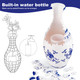 Uniqus 3D Puzzle Flower Vase 160 Curved Plastic Pieces For Adult Home Decoration Built-In Water Bottle Pefect Housewarming Diy Vase