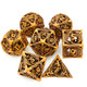 Uonuot Metal Dice Set Hollow Polyhedral Flying Dragon Metal Dice 2 Sets For Dungeons And Dragons Rpg Mtg Table Games D&D Pathfinder Shadowrun And Math Teaching