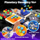 Vodolo Shape Matching Game For Kids 4-6 6-8 8-12,Outer Space Theme Design Pop Up Board Games For 1 2 Player,Classic Strategy Adult Travel Boardgame For Family Night Fun Perfection Games