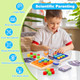 Vodolo Shape Matching Game For Kids 4-6 6-8 8-12,Outer Space Theme Design Pop Up Board Games For 1 2 Player,Classic Strategy Adult Travel Boardgame For Family Night Fun Perfection Games