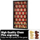 Wahartoly Giant Wall Mounted Board Game Wooden Chess Game Set With A Complete Set Of Carved Chess Pieces Vertical Display Cabinet For Home Games Hanging Art Home Decoration (Black)