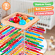 Whimsiplay Montessori Wooden Board Games, 48 Colorful Sticks Dice Game With 12 Balls, Family Game For Kids And Adults, Math Educational Toys For 3 4 5 6 Years Old, Fine Motor Skills Toy S For Boys And Girls Whimsiplay Montessori Wooden Board Games, 48 Colorful Sticks Dice Game With 12 Balls, Family Game For Kids And Adults, Math Educational Toys For 3 4 5 6 Years Old, Fine Motor Skills Toy S For Boys And Girls
