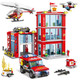 Wishalife City Fire Station Building Blocks Set, Fire Truck, Helicopter, Drone, Rescue Gear, Fire Command Center Playset, Firefighters Roleplay Toy S For Kids Boys Girls Ages 6+ (744 Pieces)