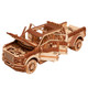 Wood Trick Pickup Truck Suv Car Wooden 3D Puzzles For Adults To Build - Rides Up To 32 Feet - Engineering Diy Mechanical Wood Model Kits Wooden Puzzles For Adults