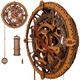 Wooden.City Steampunk 3D Puzzle Clock – Diy Mechanical Wall Clock Kit For Adults – Unique Engineering And Vintage Decor