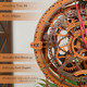 Wooden.City Steampunk 3D Puzzle Clock – Diy Mechanical Wall Clock Kit For Adults – Unique Engineering And Vintage Decor
