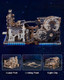 Wowood 3D Puzzles For Adults - Marble Runs Building Set, Wooden Model Kits, Marble Spaceport+Marble Night City+Link Pack
