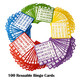 Yuanhe Deluxe Bingo Game Set - Includes 8" Metal Rotar Cage With Big Storage Bag,1000 Colorful Chips,100 Bingo Cards,75 Colored Balls And Masterboard, Great For Large Groups