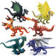 Zwliychn Dragon Toy Figures Cake Topper 6Pcs Ancient Realistic Dragon Figurines Mini Dragon Toys Action Figurine Flying Dragon Statue In Assorted Colors And Styles Kids Toys Birthday Party Decorations