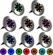 Uniqus Solar Ground Lights, 8 Pack, Waterproof Outdoor Lights For Garden Yard Patio Pathway Driveway Deck, Multicolor Solar Disk Uniqus Solar Ground Lights, 8 Pack, Waterproof Outdoor Lights For Garden Yard Patio Pathway Driveway Deck, Multicolor Solar Disk