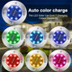 Uniqus Solar Ground Lights, 8 Pack, Waterproof Outdoor Lights For Garden Yard Patio Pathway Driveway Deck, Multicolor Solar Disk Uniqus Solar Ground Lights, 8 Pack, Waterproof Outdoor Lights For Garden Yard Patio Pathway Driveway Deck, Multicolor Solar Disk