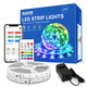 Bason Lighting Bluetooth Led Lights For Bedroom 32.8Ft, Led Strip Lights With Remote Control And 24V Power Supply Smd 5050 300 Leds Color Changing Lights For Room Kitchen And Indoor Decoration. Bason Lighting Bluetooth Led Lights For Bedroom 32.8Ft, Led Strip Lights With Remote Control And 24V Power Supply Smd 5050 300 Leds Color Changing Lights For Room Kitchen And Indoor Decoration.