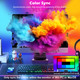 Bruwaa Monitor Backlight For Pc 5.5Ft Led Strip Sync To 27 Inch Screen Gaming Lights For Monitors With Color Matching Lighting For Games/Movies/Music Bruwaa Monitor Backlight For Pc 5.5Ft Led Strip Sync To 27 Inch Screen Gaming Lights For Monitors With Color Matching Lighting For Games/Movies/Music