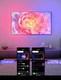 Cciland Tv Led Backlight With Camera For 55-65 Inch Screens 13Ft Led Strip Lights Sync To Screen & Music Rgb Built In Chip Strip Lights Color Changing Smart App Control Usb Power