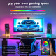 Dtqj Rgbic Led Strip Lights Tv Led Backlight For 60-75 Inch TvsSmart Led Lights For BedroomMusic Sync Blutooth App & Remote Control Colors Changing Led Lights For GamingHome Décor Dtqj Rgbic Led Strip Lights Tv Led Backlight For 60-75 Inch TvsSmart Led Lights For BedroomMusic Sync Blutooth App & Remote Control Colors Changing Led Lights For GamingHome Décor