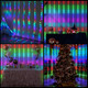 Kproe Fairy Curtain Lights - 16-Color Changing String Lights With Remote 4 Lighting Modes Ideal For Christmas Weddings Parties Room Decor - Rainbow Backdrop Kproe Fairy Curtain Lights - 16-Color Changing String Lights With Remote 4 Lighting Modes Ideal For Christmas Weddings Parties Room Decor - Rainbow Backdrop