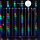Kproe Fairy Curtain Lights - 16-Color Changing String Lights With Remote 4 Lighting Modes Ideal For Christmas Weddings Parties Room Decor - Rainbow Backdrop Kproe Fairy Curtain Lights - 16-Color Changing String Lights With Remote 4 Lighting Modes Ideal For Christmas Weddings Parties Room Decor - Rainbow Backdrop