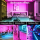 Ksipze 100Ft Led Strip Lights Rgb Music Sync Color Changing Bluetooth Led Lights With Smart App Control Remote Led Lights For Bedroom Room Lighting Flexible Home Décor Ksipze 100Ft Led Strip Lights Rgb Music Sync Color Changing Bluetooth Led Lights With Smart App Control Remote Led Lights For Bedroom Room Lighting Flexible Home Décor