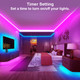 Maylit 6 Pcs Rgb Under Cabinet Lighting Kit App And Remote Control Led Strip Lights Music Sync Color Changing Led Lights With Etl Listed Power Adapter For Cabinet Counter Shelf Bookcase 9.8Ft Maylit 6 Pcs Rgb Under Cabinet Lighting Kit App And Remote Control Led Strip Lights Music Sync Color Changing Led Lights With Etl Listed Power Adapter For Cabinet Counter Shelf Bookcase 9.8Ft