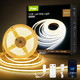 Pak Cob Led Strip Lights 16.4Ft Dimmable White Cct Tunable 2300K-6500K Dc 24V High Lumen Cuttable Led Tape Light 3040 Led 36W Cri 90 App Remote Control Music Mode For Home Diy Living Room Bedroom Pak Cob Led Strip Lights 16.4Ft Dimmable White Cct Tunable 2300K-6500K Dc 24V High Lumen Cuttable Led Tape Light 3040 Led 36W Cri 90 App Remote Control Music Mode For Home Diy Living Room Bedroom