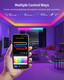 Sunlinkco Rgb+Ic Led Strip Lights Smart Led Light For Bedroom Color Changing Led Strips With 44 Scene Modes Segmented Control For Bedroom Home Tv Wall Décor Party Festival Gathering Sunlinkco Rgb+Ic Led Strip Lights Smart Led Light For Bedroom Color Changing Led Strips With 44 Scene Modes Segmented Control For Bedroom Home Tv Wall Décor Party Festival Gathering