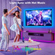Tatazone Bluetooth Rgbww Led Lights For 80-85 Inch Tv With App Control Rgb+Tunable White 3000K-6500K Tv Led Backlight With Rf Remote Music Sync Indoor For Tv Gaming Tatazone Bluetooth Rgbww Led Lights For 80-85 Inch Tv With App Control Rgb+Tunable White 3000K-6500K Tv Led Backlight With Rf Remote Music Sync Indoor For Tv Gaming