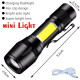 Heinast Rechargeable LED Flashlight Zoomable Torch with LCD Display 3 Modes Waterproof High Power Hand Light Outdoor Wilderness Camping