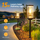 Ahaorigin 4 Pack Solar Lights Outdoor Up To 15 Hrs Brighter Solar Pathway Lights Luxury Taller Solar Outdoor Light Waterproof For Path Garden Yard Landscape Walkway Driveway Warm White