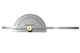 Ai  Stainless Steel Degree Protractor With Depth Gauge